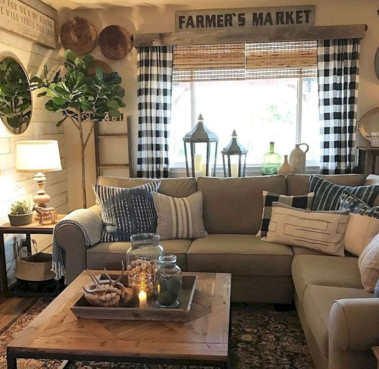 47 Amazing Rustic Farmhouse Living Room Decoration Ideas HomeDecorish