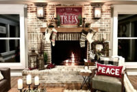 Inspiring Rustic Christmas Fireplace Ideas To Makes Your Home Warmer 45