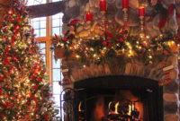 Inspiring Rustic Christmas Fireplace Ideas To Makes Your Home Warmer 57