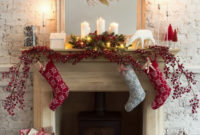 Inspiring Rustic Christmas Fireplace Ideas To Makes Your Home Warmer 97
