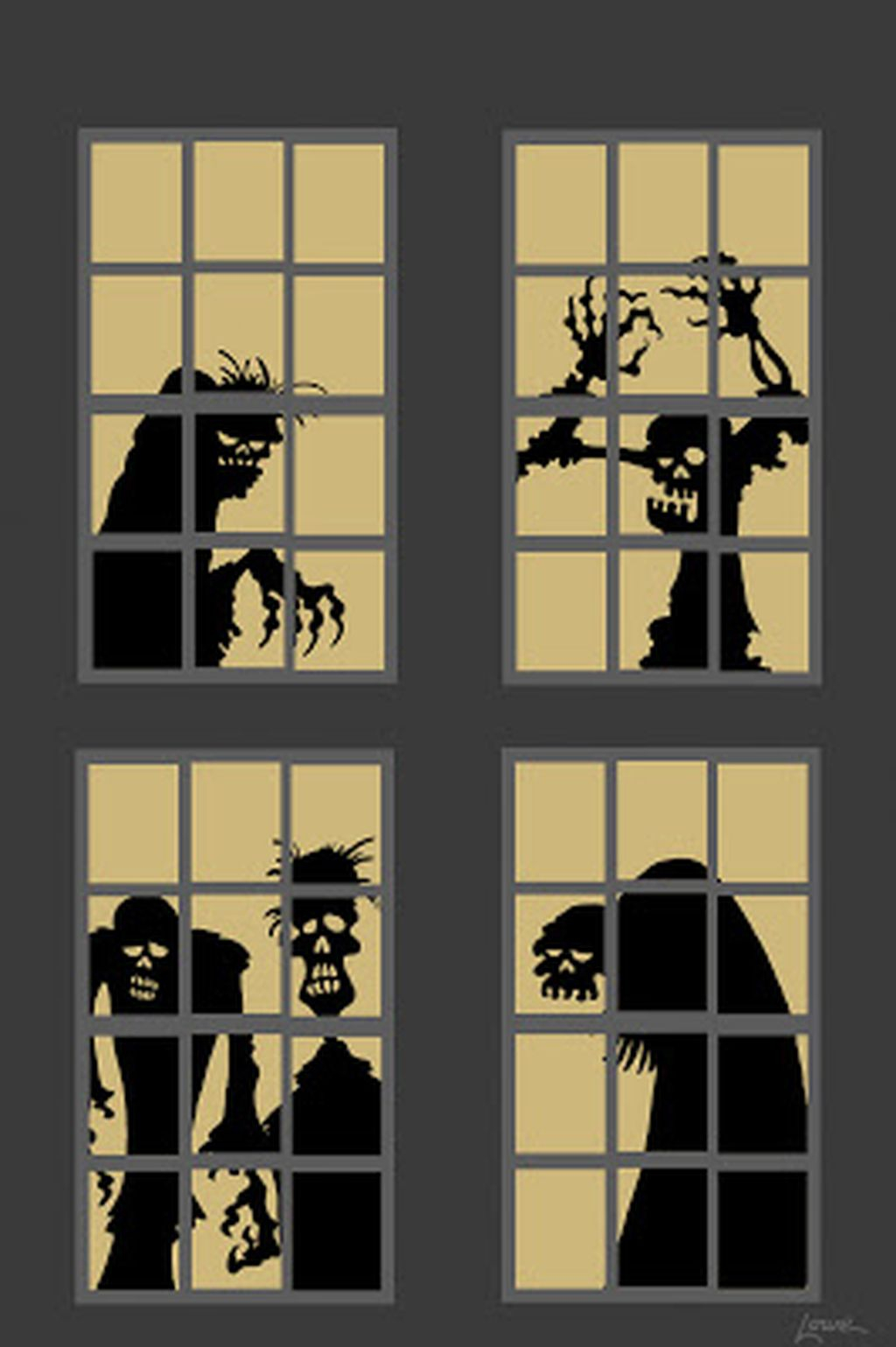 Scary But Creative DIY Halloween Window Decorations Ideas You Should Try 27