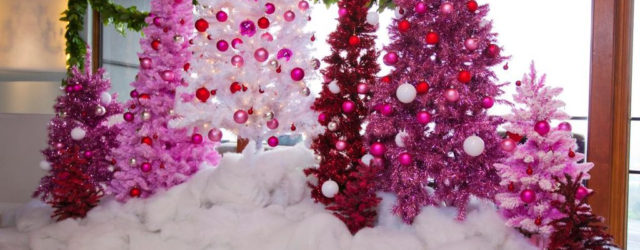 Adorable Pink And Purple Christmas Decoration Ideas 39