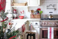 Adorable Rustic Christmas Kitchen Decoration Ideas 29