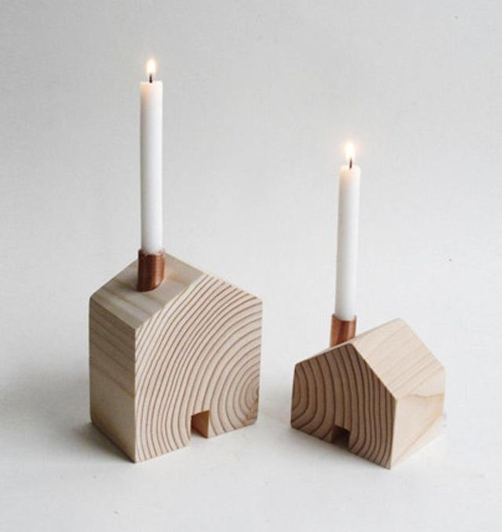 Creative DIY Christmas Candle Holders Ideas To Makes Your Room More Cheerful 13