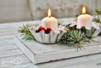 Creative DIY Christmas Candle Holders Ideas To Makes Your Room More Cheerful 47
