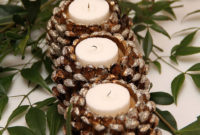 Creative DIY Christmas Candle Holders Ideas To Makes Your Room More Cheerful 60