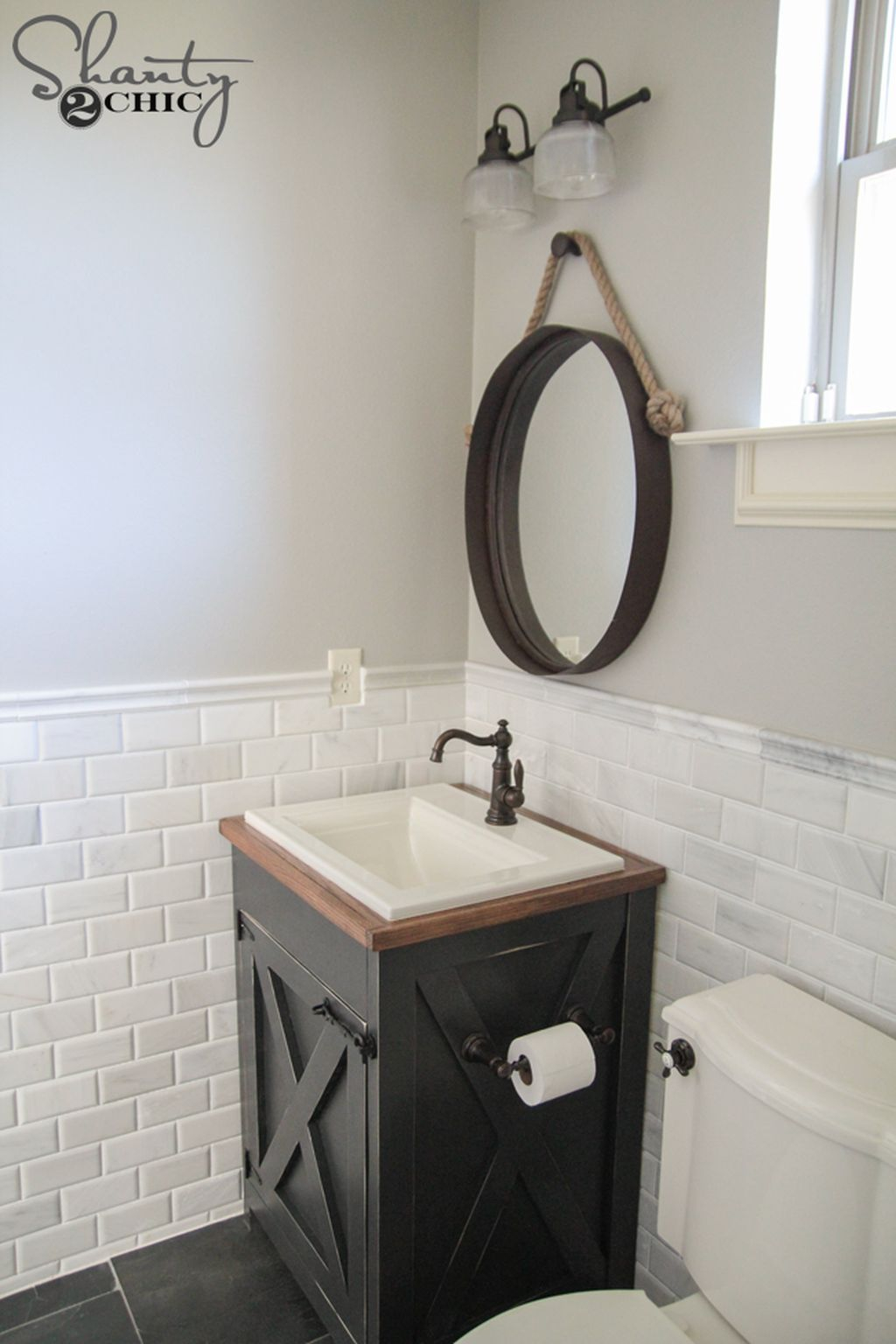 Inspiring Rustic Bathroom Vanity Remodel Ideas 39