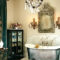 Romantic And Elegant Bathroom Design Ideas With Chandeliers 24