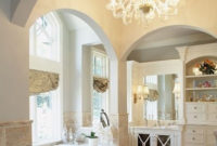 Romantic And Elegant Bathroom Design Ideas With Chandeliers 28