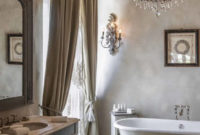 Romantic And Elegant Bathroom Design Ideas With Chandeliers 30