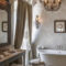 Romantic And Elegant Bathroom Design Ideas With Chandeliers 30