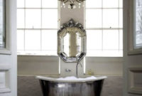 Romantic And Elegant Bathroom Design Ideas With Chandeliers 48