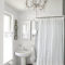 Romantic And Elegant Bathroom Design Ideas With Chandeliers 55