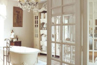 Romantic And Elegant Bathroom Design Ideas With Chandeliers 60
