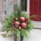 Simple But Beautiful Front Door Christmas Decoration Ideas 17