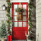 Simple But Beautiful Front Door Christmas Decoration Ideas 36