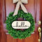Simple But Beautiful Front Door Christmas Decoration Ideas 46