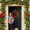 Simple But Beautiful Front Door Christmas Decoration Ideas 73