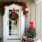 Simple But Beautiful Front Door Christmas Decoration Ideas 76