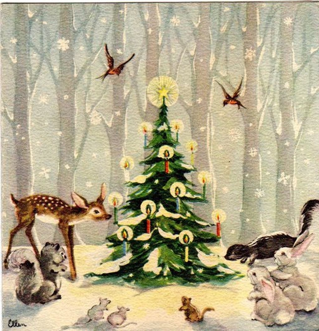 37 Totally Beautiful Vintage Christmas Tree Decoration Ideas 20