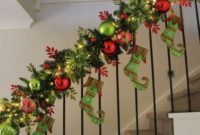 38 Cool And Fun Christmas Stairs Decoration Ideas 11