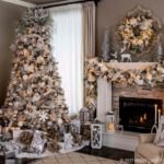 40 Ezciting Silver And White Christmas Tree Decoration Ideas 35