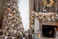 40 Ezciting Silver And White Christmas Tree Decoration Ideas 35