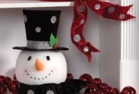 Cute And Cool Snowman Christmas Decoration Ideas 23