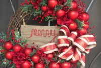 Elegant Rustic Christmas Wreaths Decoration Ideas To Celebrate Your Holiday 09
