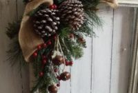 Elegant Rustic Christmas Wreaths Decoration Ideas To Celebrate Your Holiday 14