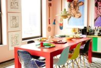 Bright And Colorful Dining Room Design Ideas 21