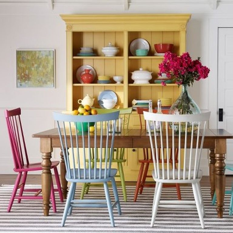 40 Bright And Colorful Dining Room Design Ideas