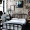 Elegant Rustic Bedroom Brick Wall Decoration Ideas 03