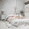 Elegant Rustic Bedroom Brick Wall Decoration Ideas 06
