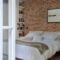 Elegant Rustic Bedroom Brick Wall Decoration Ideas 20