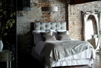 Elegant Rustic Bedroom Brick Wall Decoration Ideas 24