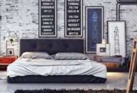 Elegant Rustic Bedroom Brick Wall Decoration Ideas 36