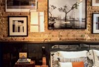 Elegant Rustic Bedroom Brick Wall Decoration Ideas 37