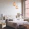Elegant Rustic Bedroom Brick Wall Decoration Ideas 42
