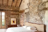 Elegant Rustic Bedroom Brick Wall Decoration Ideas 50