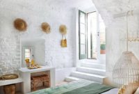 Elegant Rustic Bedroom Brick Wall Decoration Ideas 51