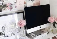 Elegant And Exquisite Feminine Home Office Design Ideas 07