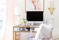 Elegant And Exquisite Feminine Home Office Design Ideas 13