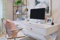Elegant And Exquisite Feminine Home Office Design Ideas 17