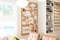 Elegant And Exquisite Feminine Home Office Design Ideas 23