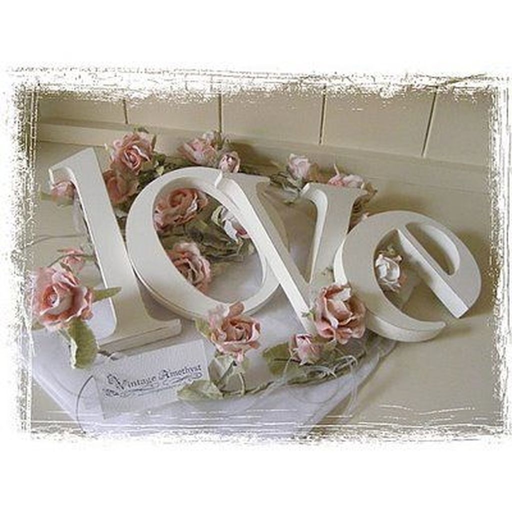 Cute Shabby Chic Valentines Decoration Ideas For Your Home 06