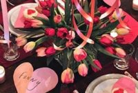 Romantic Valentines Day Dining Room Decoration Ideas 40