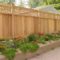 Adorable Wooden Privacy Fence Patio Backyard Landscaping Ideas 04
