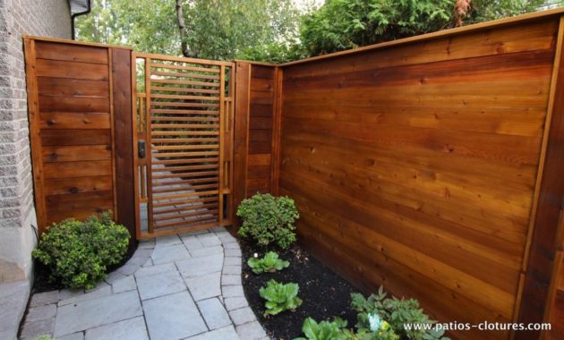 40 Adorable Wooden Privacy Fence Patio Backyard Landscaping Ideas