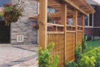 Adorable Wooden Privacy Fence Patio Backyard Landscaping Ideas 37
